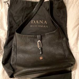 Dana Bachman pebbled leather hobo bag